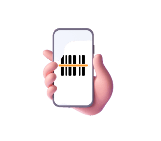 Hand Holding Phone to Scan 